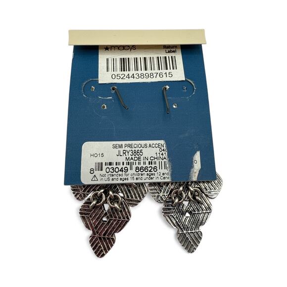 Lucky Brand "Lapis Major Pave Earrings" - Picture 2 of 3
